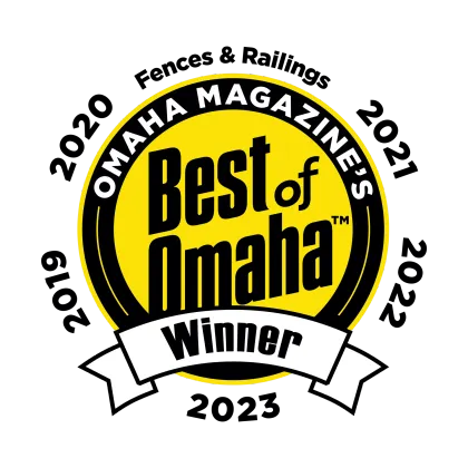 JK Fencing — Best of Omaha winner badge