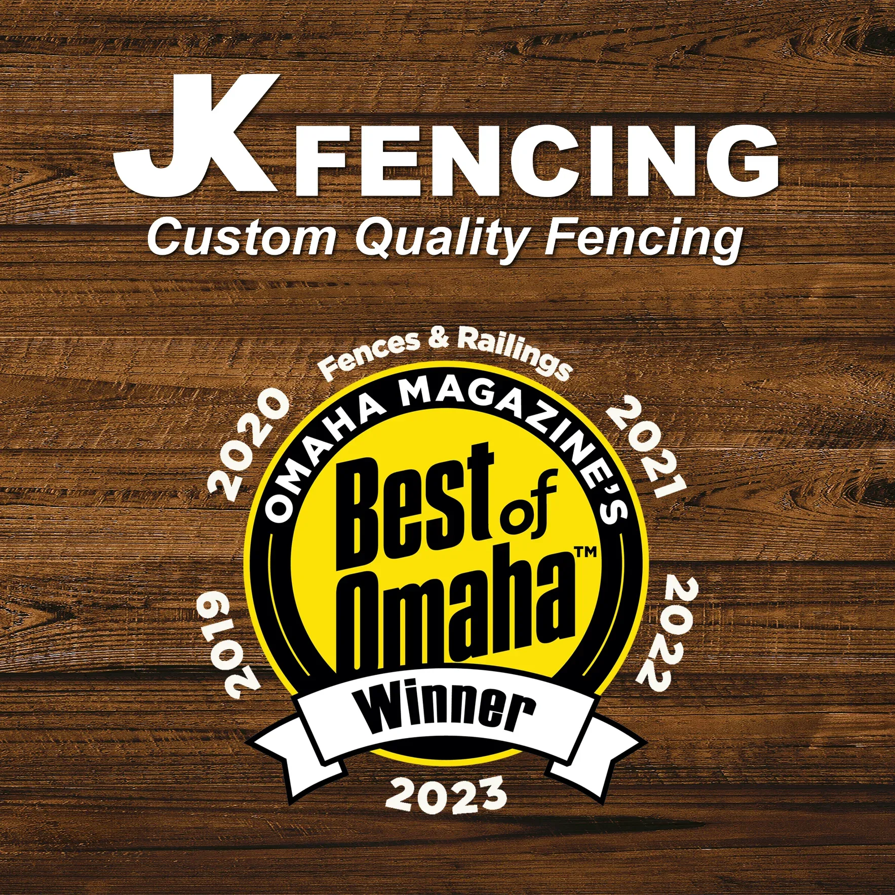 Backyard Privacy Fence by JK Fencing in the Omaha area